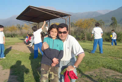 Pablo Rosende e hija.
