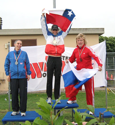 Paola Olivari, Vice-Campeona de 400 metros con vallas categoría 35 años.