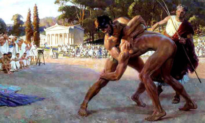 Los juegos Olímpicos se conocían en la antigua Grecia desde el año 776 a.C. Se iniciaron en la ciudad de Olimpia, de ahí su nombre.